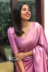 Beautifull Baby Pink  Rich  Pallu  Saree